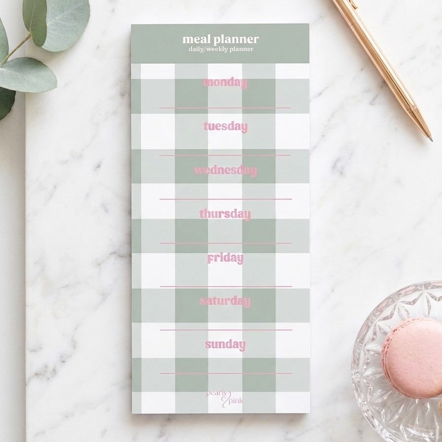 Pearl & Pink Meal Planner