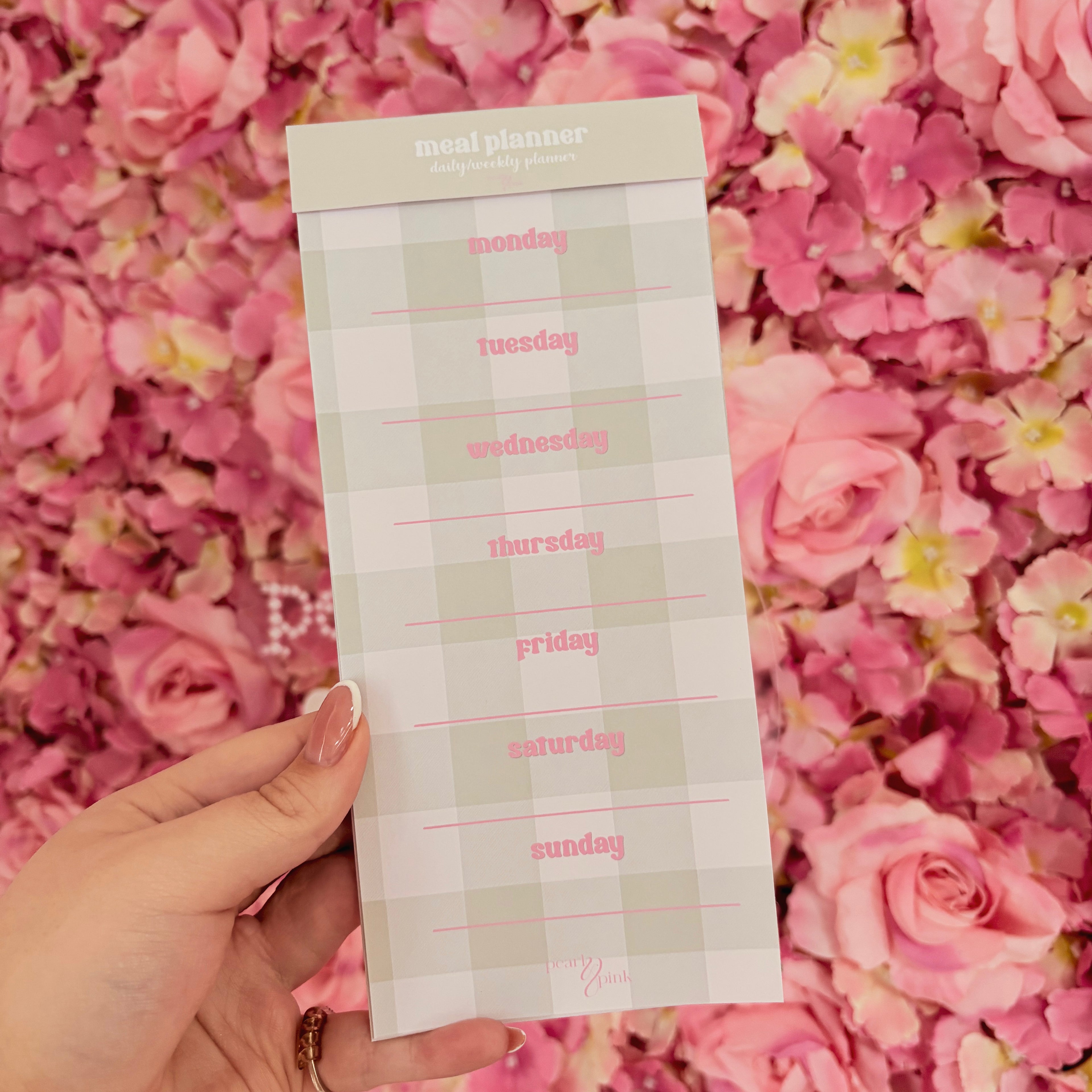 Pearl & Pink Meal Planner