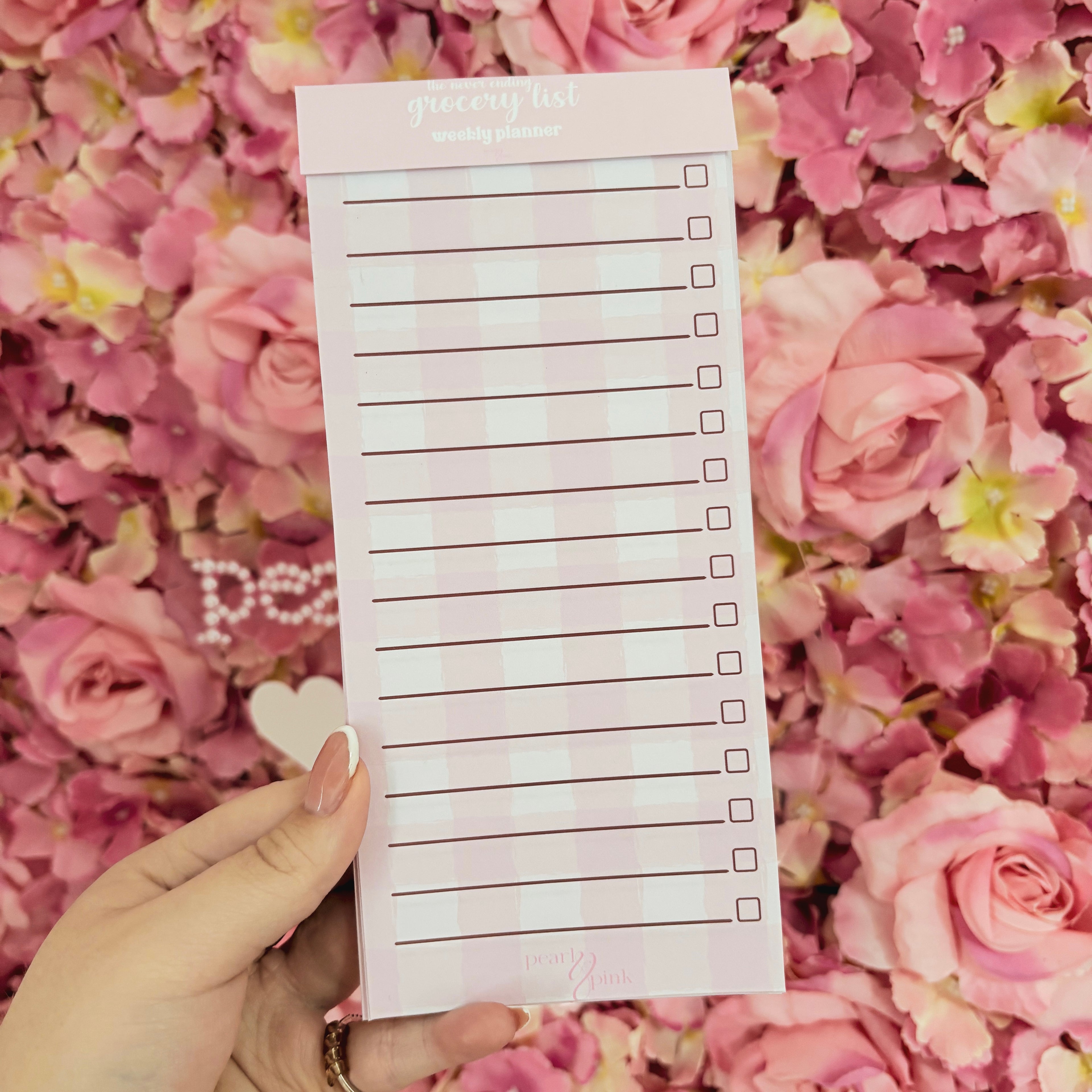 Pearl & Pink Grocery List