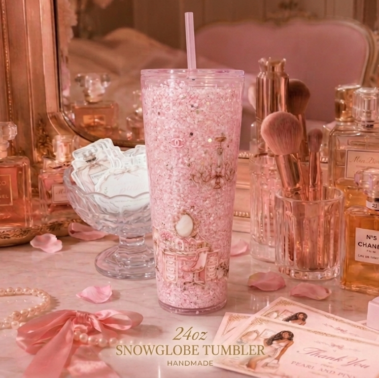 24oz Acrylic Snow Globe Tumbler | CUP ONLY