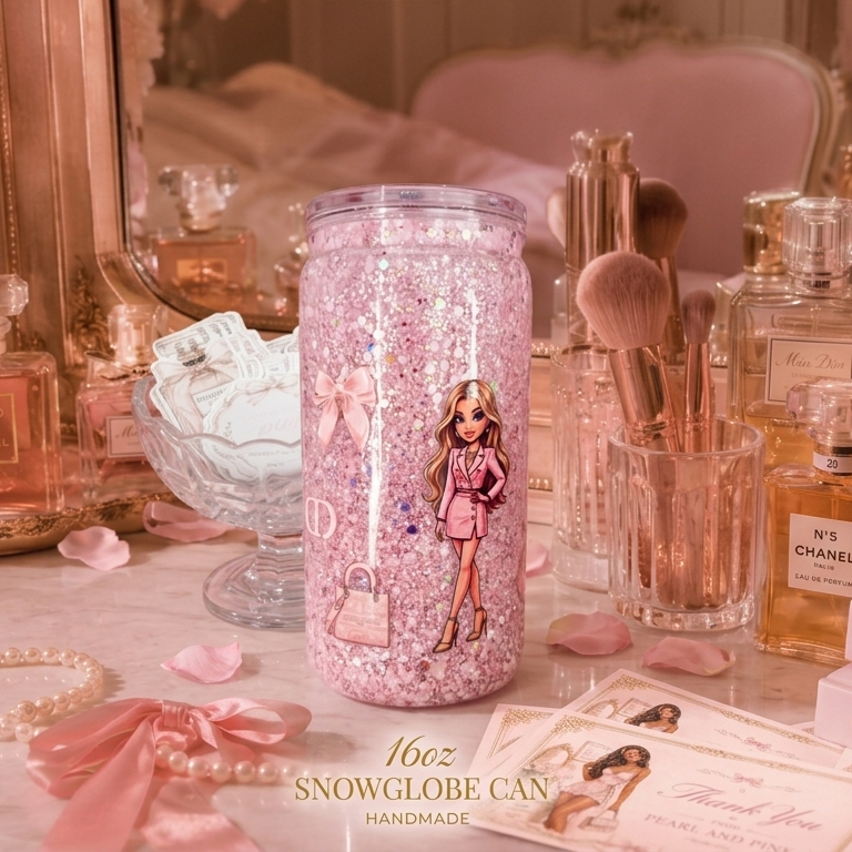 16oz Acrylic Snow Globe Tumbler - CUP ONLY