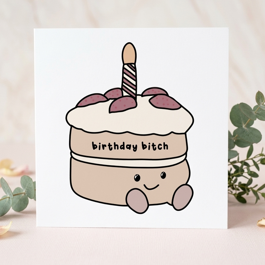 Birthday Bitch Greeting Card