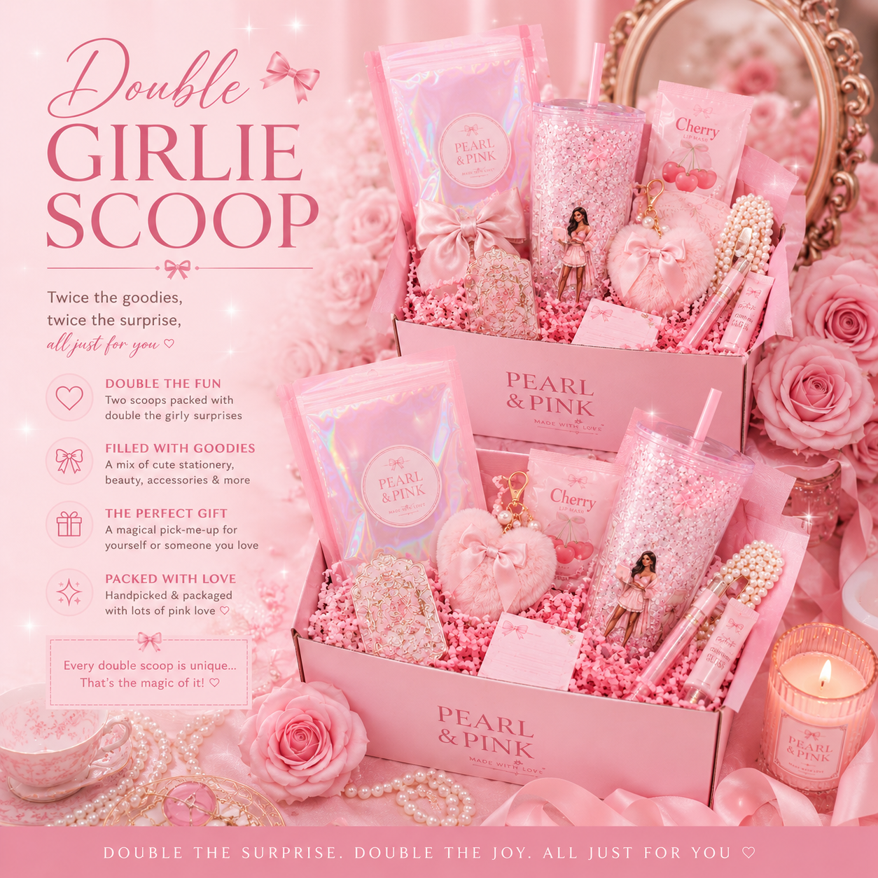 Pearl & Pink Double Girlie Scoop
