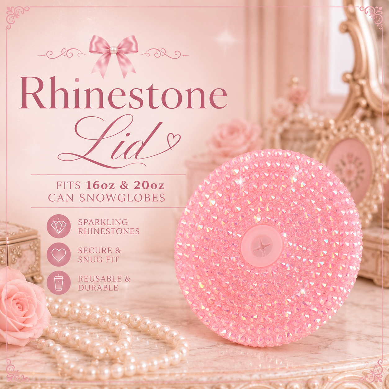 Rhinestone Lids