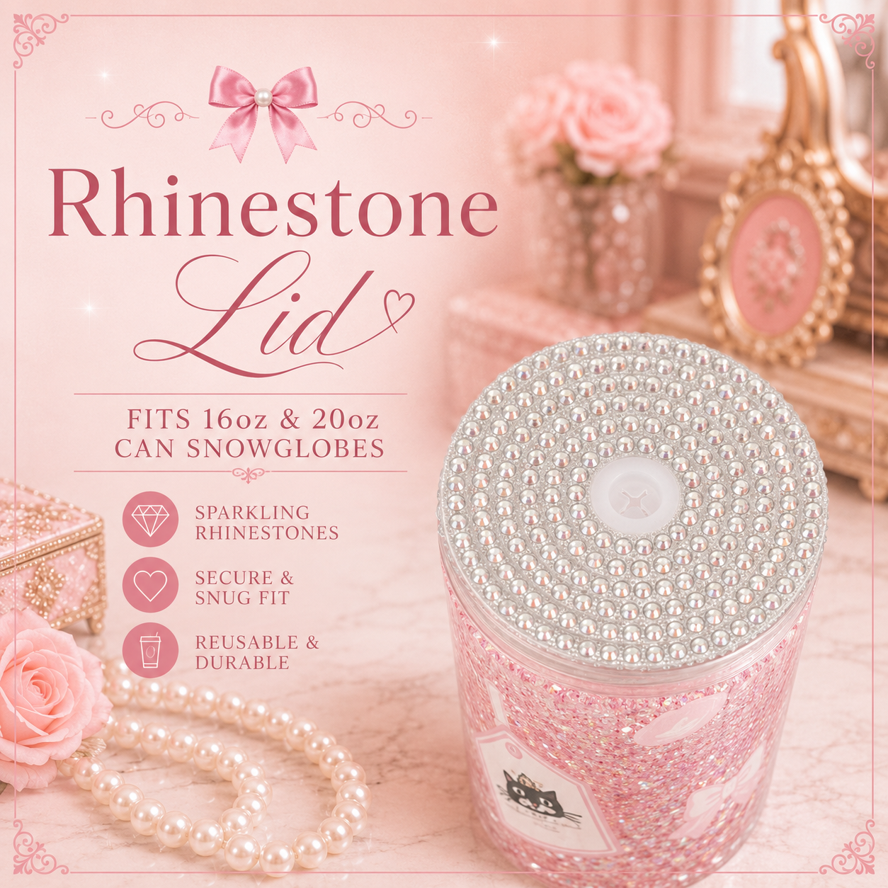 Rhinestone Lids