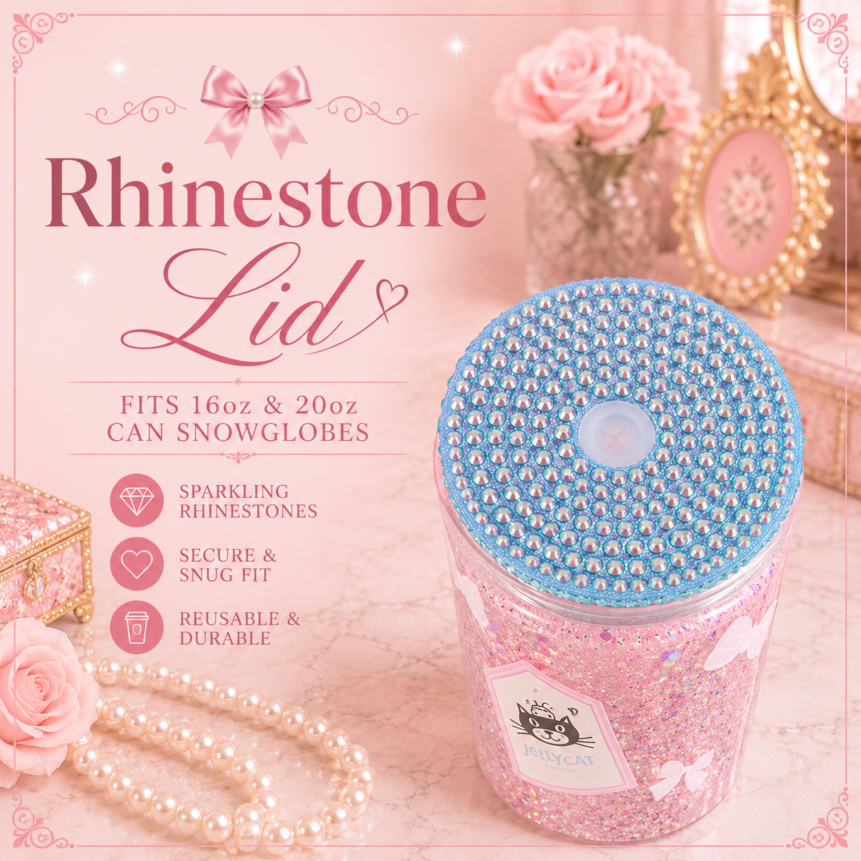 Rhinestone Lids
