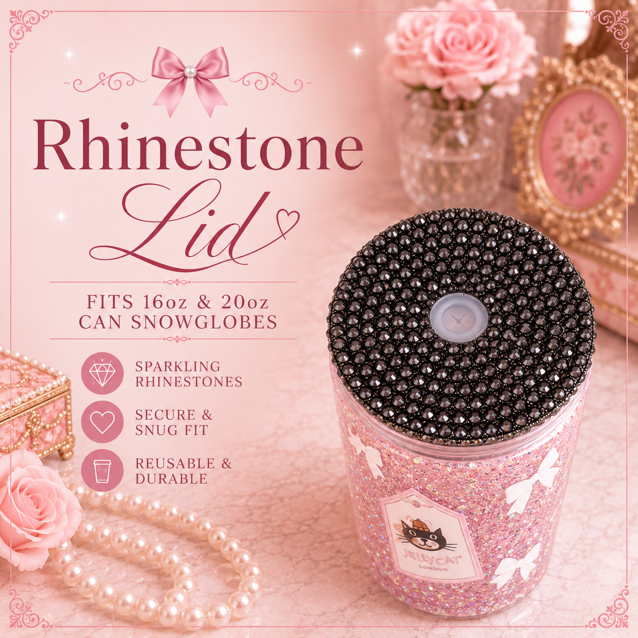 Rhinestone Lids