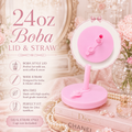 24oz Boba Lid & Straw