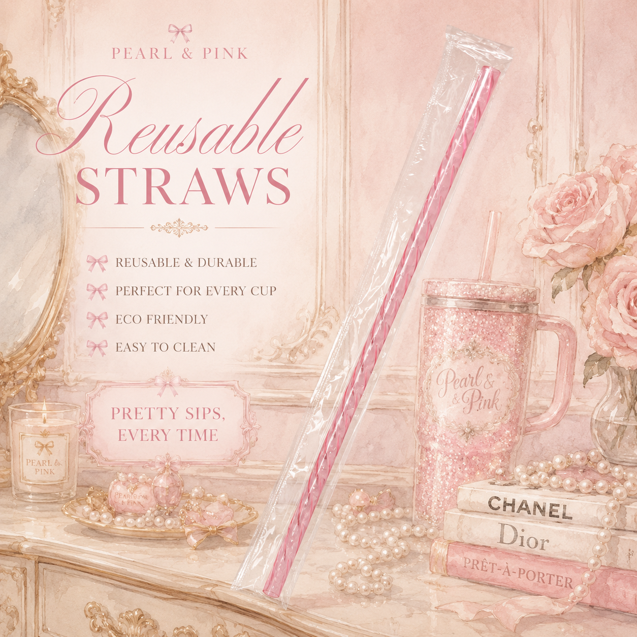 Spiral Swirl Straws