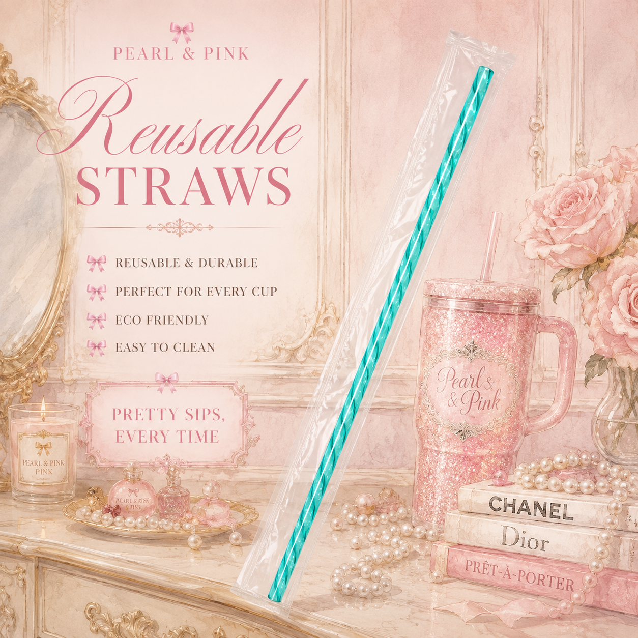 Spiral Swirl Straws