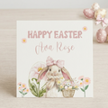 Personalised Pink Theme Easter Card
