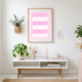 Howdy A4 Wall Print