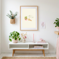 Pretty Girls Drink Matcha A4 Wall Print